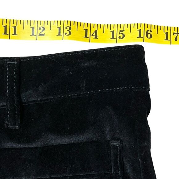 Reiss Isa Black Velvet Pants Sz 30 High Waist Wide Leg Holiday Capsule Event - Picture 13 of 16